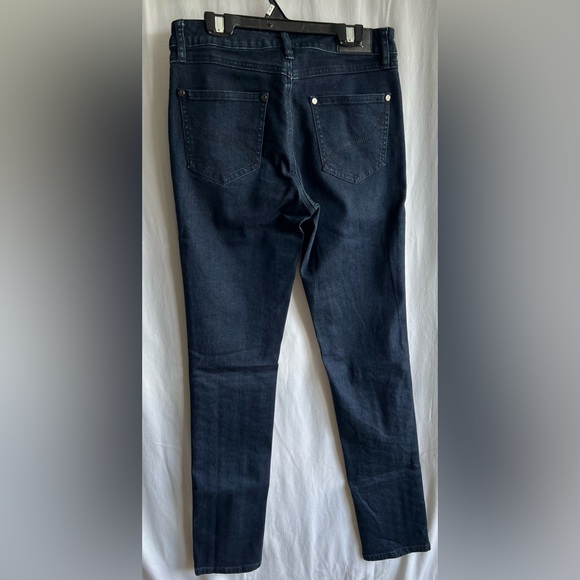 Joseph Ribkoff Signature Jeans with lower leg cut out detail. - Picture 2 of 9